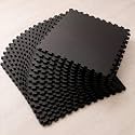 EASYHOME 24mm Interlocking Gym Mats for Floor, Super Thick Workout Mat for Heavy Exercise &amp; Floor Protection, EVA Foam Mat- 60x60cm (16 Tiles - 64Sqft)