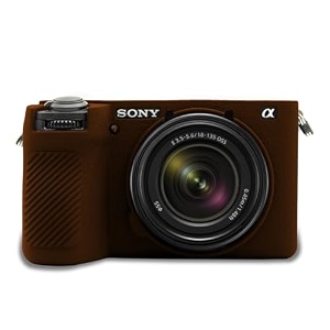 easy hood camera case cover for sony alpha 6700a6700 camera brown