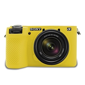 easy hood camera case cover for sony alpha 6700a6700 camera yellow
