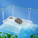 Easy Mount Turtle Basking Platform with Adjustable Hanging Ramp 13.8x7.9"