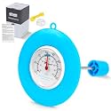 Easy-Read Floating Pool Thermometer for Spa & Hot Tub, Blue