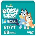 Easy Ups Girls &amp; Boys Potty Training Pants, Size 8 (6T-7T), 68 Count, Bluey Absorbent Pull Up Training Underwear, Up to 100% Leakproof Day and Night, Hypoallergenic