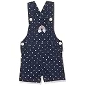 EASYBUY Baby-Girl's Woven Regular Fit All Over Printed Dungaree Cotton Rompers