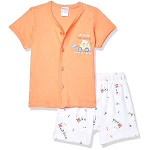 easybuy boy39s regular baby and toddler t-shirt set su21ge12bzorange_18m_orange