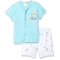 EASYBUY Boy's Regular Baby and Toddler T-Shirt Set (SU21GE12BZTurquoise_12M_Aqua