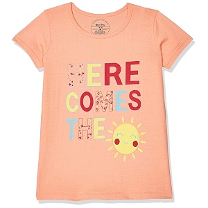 EASYBUY Chest Printed Tee with Solid Pyjama