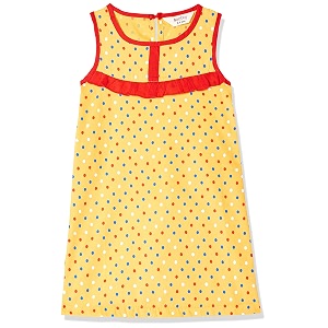 Easybuy Girls Cotton A-Line Knee-Length Casual Dress