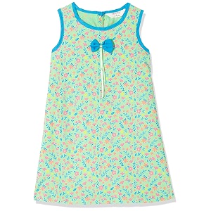 EASYBUY Girls Cotton A-Line Knee-Length Casual Dress