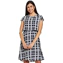 EASYBUY Rayon Fit and Flare Dress