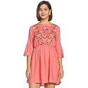 EASYBUY Women39s Crepe A-Line below The Knee