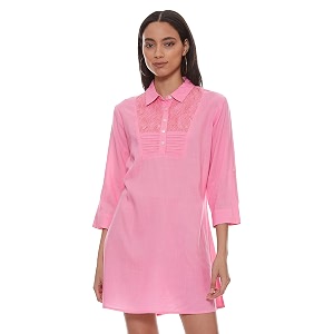 Easybuy Womens Rayon A-Line Casual Dress
