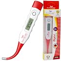 EASYCARE (EC5130) Waterproof Flexible Tip Digital Thermometer with Storage Case - Fever Alarm, Accurate & Reliable Temperature Measurement - Convenient and User-Friendly (pack of 3)