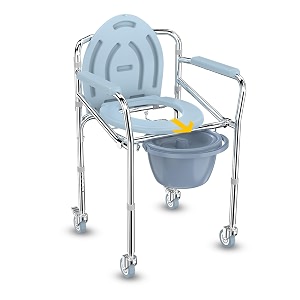 easycare 3-in-1 commode chairs for old people potty chair for adults bathroom chair for patient portable toilet seat for old age people western commode toilet chair for adult commode with wheel chair