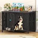 Easycom 41.3''Assembly-Free Dog Crate, Dog Kennel with Tag &amp; Bowls (DC107)