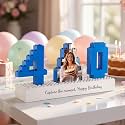 Easycosy Custom Building Bricks Photo Blocks Birthday Gifts for Women Men