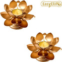 Easyera Iron Beautiful Design Lotus Shaped Candle