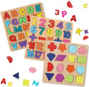 Easymart Baby Wooden Learning Educational Toy ABCD