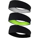 EasYoung Men's Headbands, Sweat Wicking Men's Headbands, Mens Sport Headbands for Running or Fitness, Non-Slip, Breathable