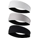 EasYoung Men's Headbands, Sweat Wicking Men's Headbands, Mens Sport Headbands for Running or Fitness, Non-Slip, Breathable