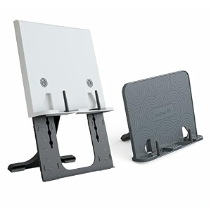 easyread plus adjustable height amp dark grey multi-angle reading stand combo comfortable study aid for competitive exam preparation  perfect for long hours of reading and writing at homestudy desk