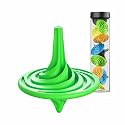 Spinning Top Toy Lattu Bhawra Lattoo Chakri. Good Gift For Fun Games, Recreational & Therapeutic Use For Children, Adults & Seniors (Pack Of 10 Tops) Made In India (Multi Coloured)