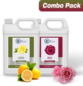 EATAS Rose HandWash Liquid Lemon HandWash (Combo of Two Fragrance)HandWash Can(2x5 L) Hand Wash Can (2 x 5 L)