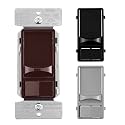 Eaton Universal Slide Dimmer 120V, Black/Brown/Gray