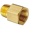 Eaton Weatherhead 3200X6 Brass CA360 Fitting, Adapter, 3/8" NPT Female x 3/8" NPT Male