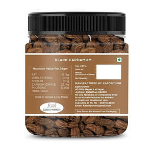 Eatoriyumm Whole Black Cardamom Badi Elaichi