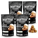 eatThis Superfood Roasted Foxnuts (Makhana) Barbecue | Crunchy Healthy Snack | Olive Oil Roasted | Vegan, Gluten Free, Non-GMO | Pack of 4-12 oz