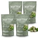 eatThis Superfood Roasted Foxnuts (Makhana) Organic Mint | Crunchy Healthy Snack | Olive Oil Roasted | Vegan, Gluten Free, Non-GMO | Pack of 4-12 oz
