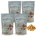 eatThis Superfood Roasted Foxnuts (Makhana) Sea Salt Caramel | Crunchy Healthy Snack | Olive Oil Roasted | Vegan, Gluten Free, Non-GMO | Pack of 4-12 oz