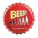 EAZYWAGON Decorative Metal Bottle Caps Wall Sign Plates - 14X14 Inches – BOB MARLEY | Metal Sign Wall Hanging Bottle Cap for Home, Bar &amp; Cafe Decoration | Retro &amp; Vintage Scratch Look Wall Plaques