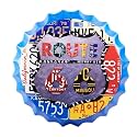 EAZYWAGON Decorative Metal Bottle Caps Wall Sign Plates - 14X14 Inches – Route 66 Design| Metal Sign Wall Hanging Bottle Cap for Home, Bar &amp; Cafe Decoration | Retro &amp; Vintage Scratch Look Wall Plaques