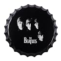 Eazy Wagon - Art Home Bar Wall Decor | Metal Bottle Caps Wall Sign Plates for Retro &amp; Vintage Scratch Look Gifts | Cafe Decoration Plate - 14 x 14 inches (THE BEAT LES MEN)