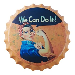 eazy wagon - art home bar wall decor  metal bottle caps wall sign plates for retro amp vintage scratch look gifts  cafe decoration plate - 14 x 14 inches we can do it