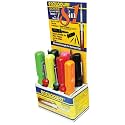 Eazypower 81733 12-Pack Hot Colors 8-in-1 Molded Handle Screwdriver T15/T20 (2-1/2-inch Length)