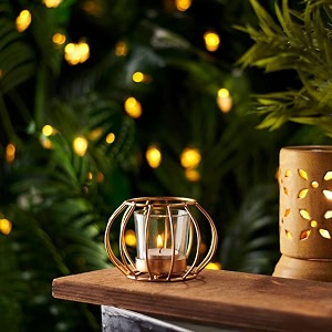 classic cage tealight candle holders with glass holders-decoration items for home furniture decoration of table top and for festival gifts