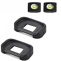 EB 80D 90D Eyepiece Eyecup Viewfinder Eye Cup for Canon EOS 90D/80D/70D/60D/50D/40D/20D/5D Mark II/5D Mark I/6D Mark II/6D Mark I Camera (2-Pack), ULBTER viewfinder Eyecup with Hot Shoe Cover