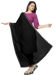 ebadat chiffon solid women dupatta