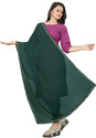 Ebadat Chiffon Solid White Women Dupatta