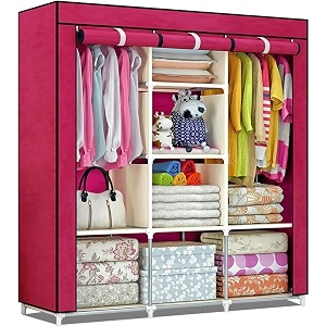 ebee 62 layer fancy collapsible closetcabinet pink