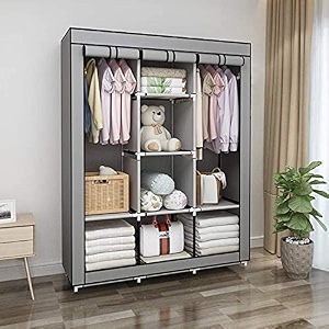 ebee 62 layer fancy collapsible closetcabinet -grey - fabric 145 cm 37 cm