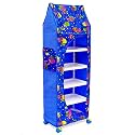 Ebee 6Shelves Fancy Collapsible Closet/Cabinet -Blue