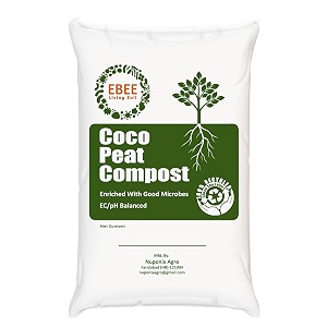 ebee cocopeat compost with living soil microbes-1 kg