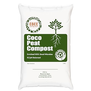 ebee cocopeat compost with living soil microbes-5kg
