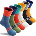 EBMORE Kids Athletic Sport Cotton Crew Socks for Girls Boys Youth