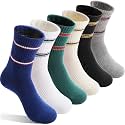 EBMORE Kids Athletic Sport Cotton Crew Socks for Girls Boys Youth