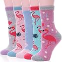 EBMORE Merino Wool Socks for Women Hiking Thermal Warm Winter Thick Boot Cozy Crew Comfy Work Socks for Ladies 5 Pairs