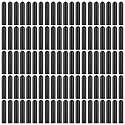 EBOOT 100 Pack Black Liquor Bottle Pour Spout Covers, Syrup Pump Covers